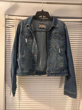 YMI Light Blue Distressed Denim Jacket